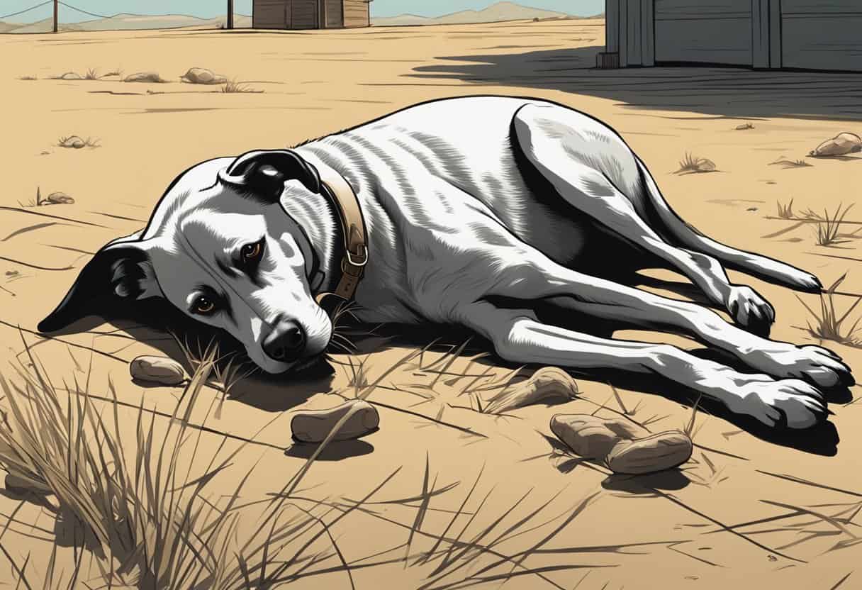 A dead dog lies on the ground in "Cool Hand Luke," symbolizing the cultural impact and prompting analysis